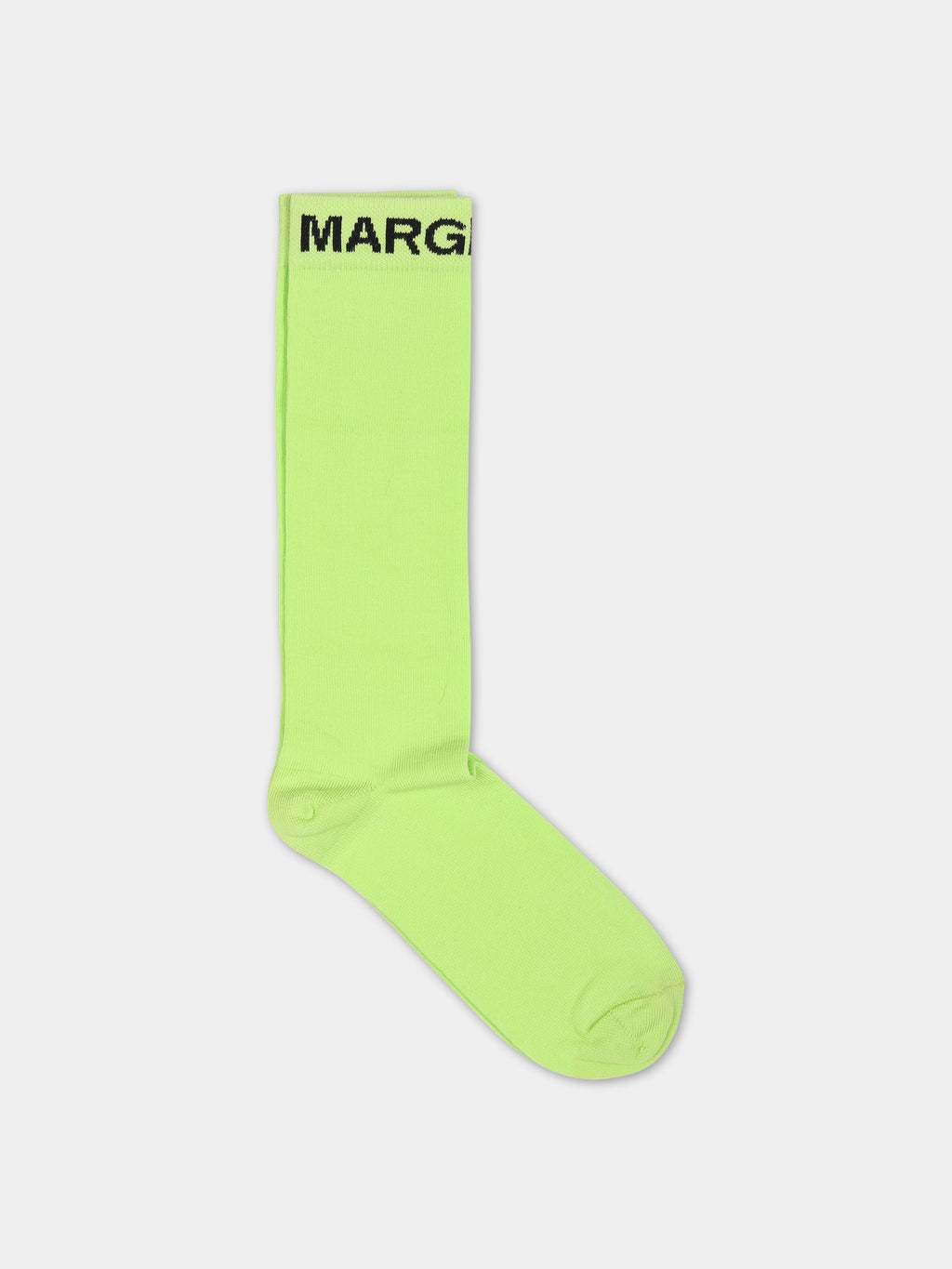 Green socks for kids with logo
